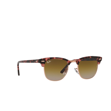 Ray-Ban CLUBMASTER Sunglasses 133751 pink havana - three-quarters view