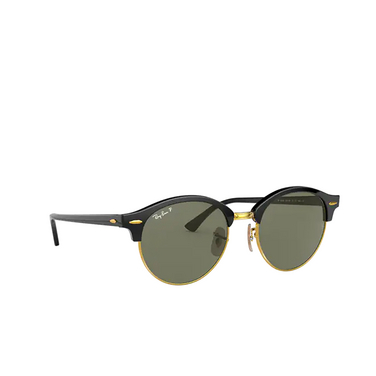 Ray-Ban CLUBROUND Sunglasses 901 black - three-quarters view