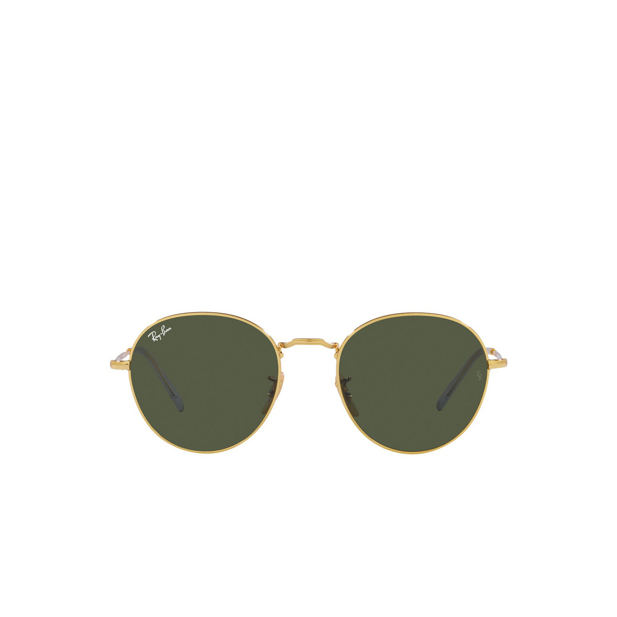 Ray-Ban® Round Sunglasses: David RB3582 color Arista 001/31 - front view.