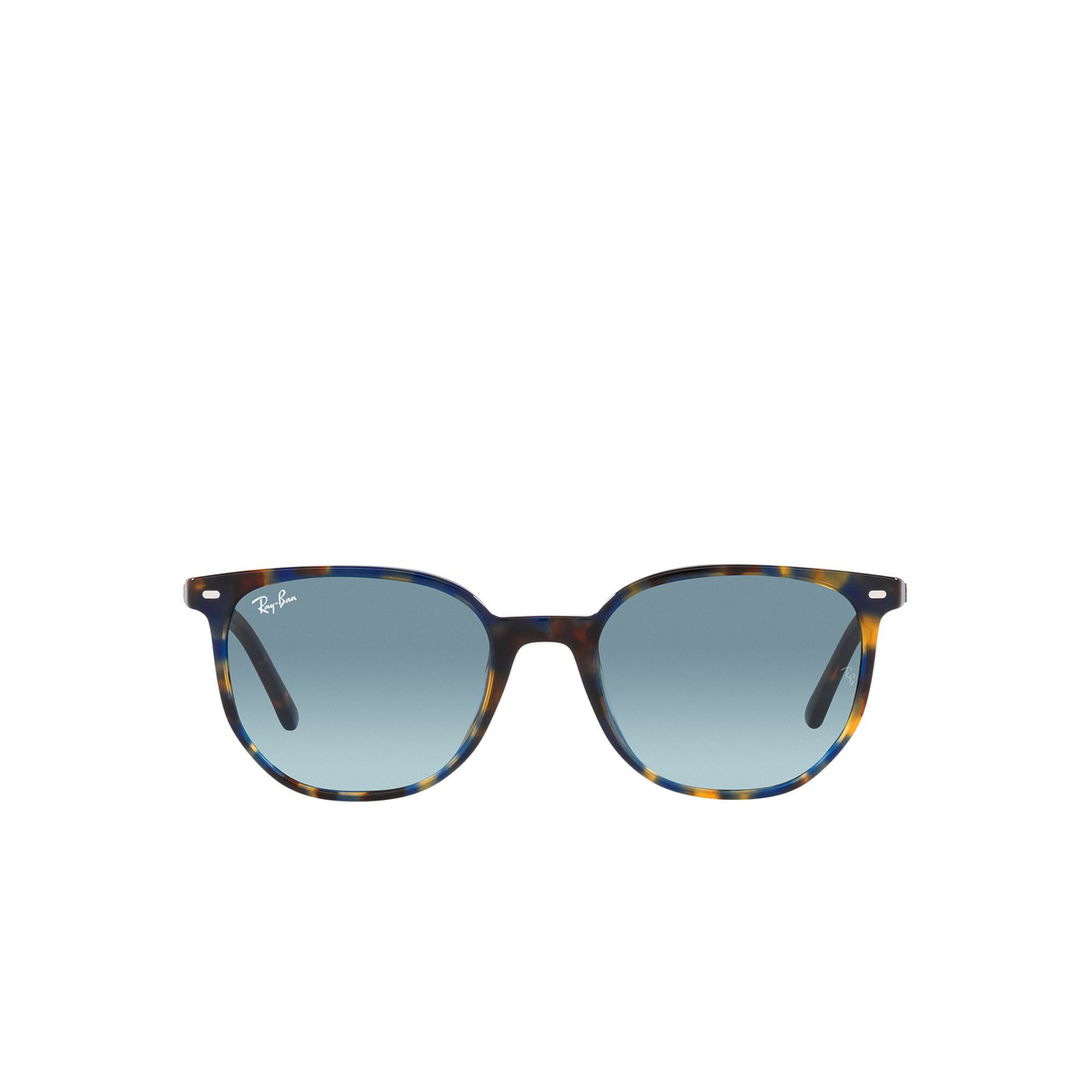 Ray-Ban® Square Sunglasses: Elliot RB2197 color Yellow & Blue Havana 13563M - front view.
