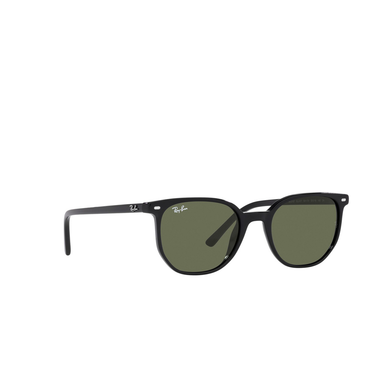 Ray-Ban ELLIOT Sunglasses 901/31 Black - three-quarters view