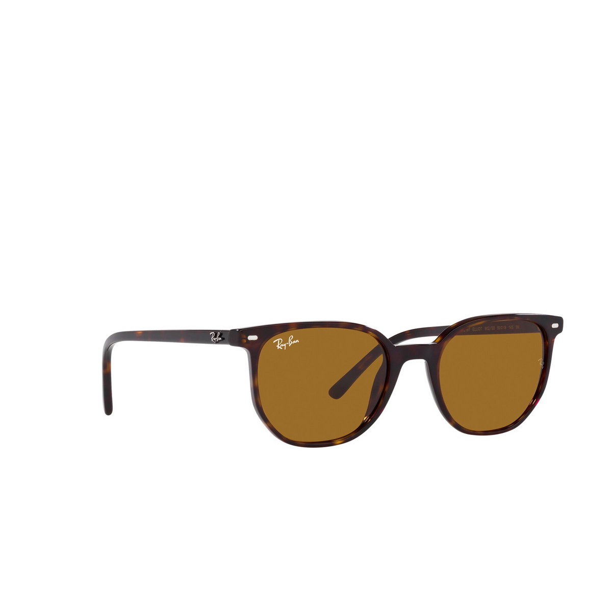 Ray-Ban® Square Sunglasses: Elliot RB2197 color Havana 902/33 - three-quarters view.