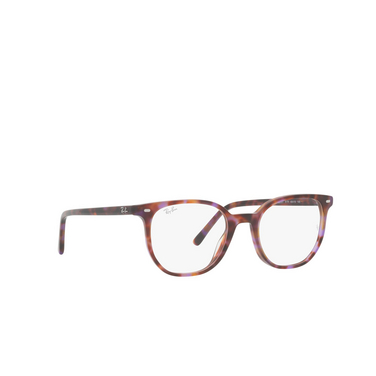 Ray-Ban ELLIOT Eyeglasses 8175 brown & violet havana - three-quarters view