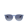 Occhiali da sole Ray-Ban ERIKA 65154L shiny transparent blue - anteprima prodotto 1/4