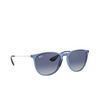 Lunettes de soleil Ray-Ban ERIKA 65154L shiny transparent blue - Vignette du produit 2/4