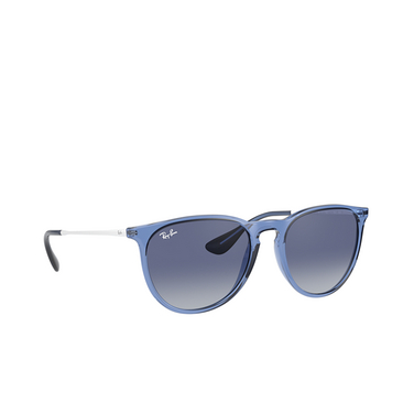 Ray-Ban ERIKA Sunglasses 65154L shiny transparent blue - three-quarters view