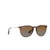 Gafas de sol Ray-Ban ERIKA 6593T5 transparent dark brown - Miniatura del producto 2/4