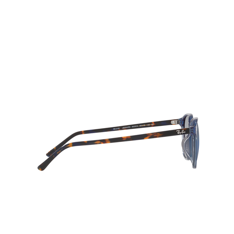 Ray-Ban LEONARD Sunglasses 6638O4 transparent dark blue - 3/4