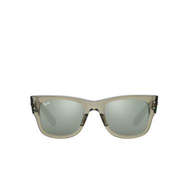 Gafas de sol Ray-Ban MEGA WAYFARER 66355C transparent green - Vista delantera