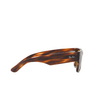 Ray-Ban MEGA WAYFARER Sunglasses 954/33 striped havana - product thumbnail 3/4