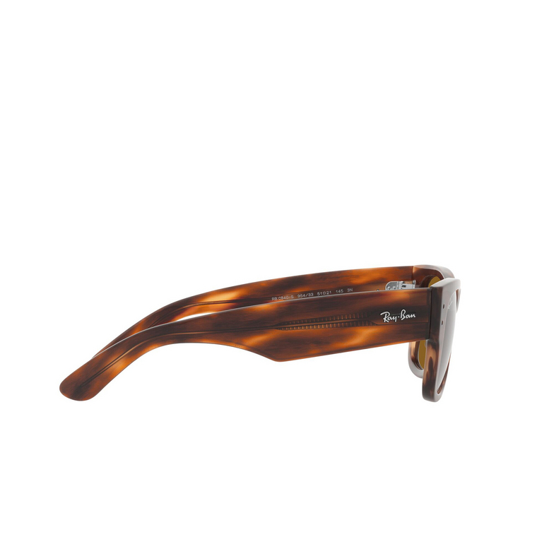 Ray-Ban MEGA WAYFARER Sunglasses 954/33 striped havana - 3/4