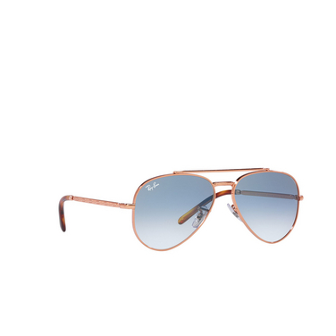 Ray-Ban NEW AVIATOR Sunglasses 92023F rose gold - three-quarters view