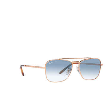 Ray-Ban NEW CARAVAN Sunglasses 92023F rose gold - three-quarters view