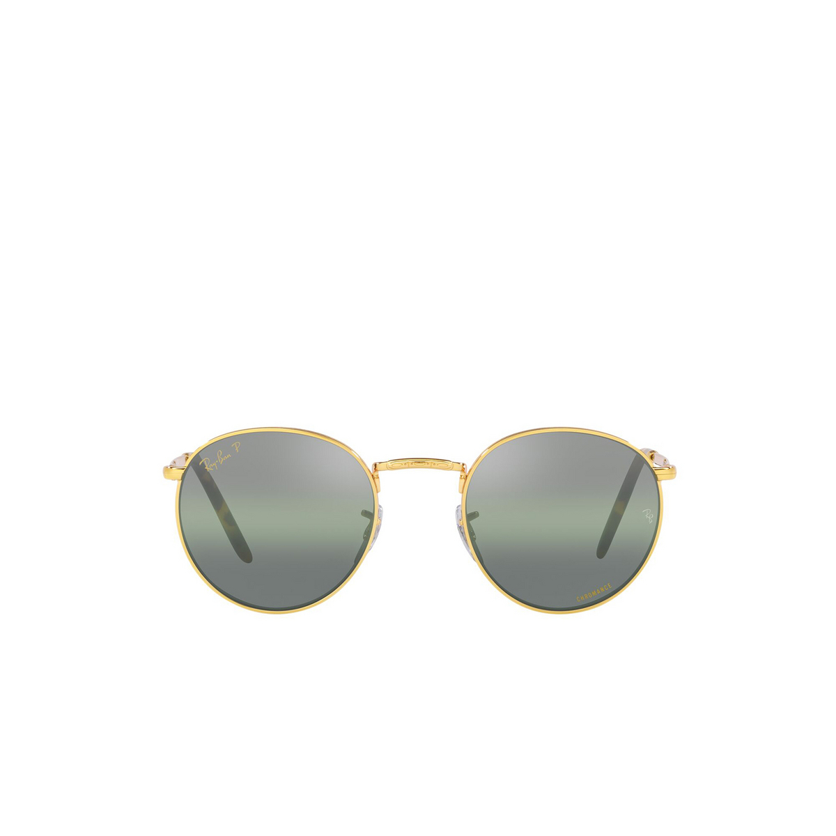 Ray-Ban NEW ROUND Sunglasses 9196G4 Legend Gold - front view