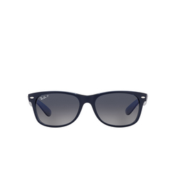 Ray-Ban® Square Sunglasses: RB2132 New Wayfarer color 660778 Matte Blue On Transparent Blue 