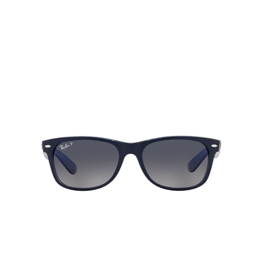 Gafas de sol Ray-Ban NEW WAYFARER 660778 matte blue on transparent blue - Vista delantera