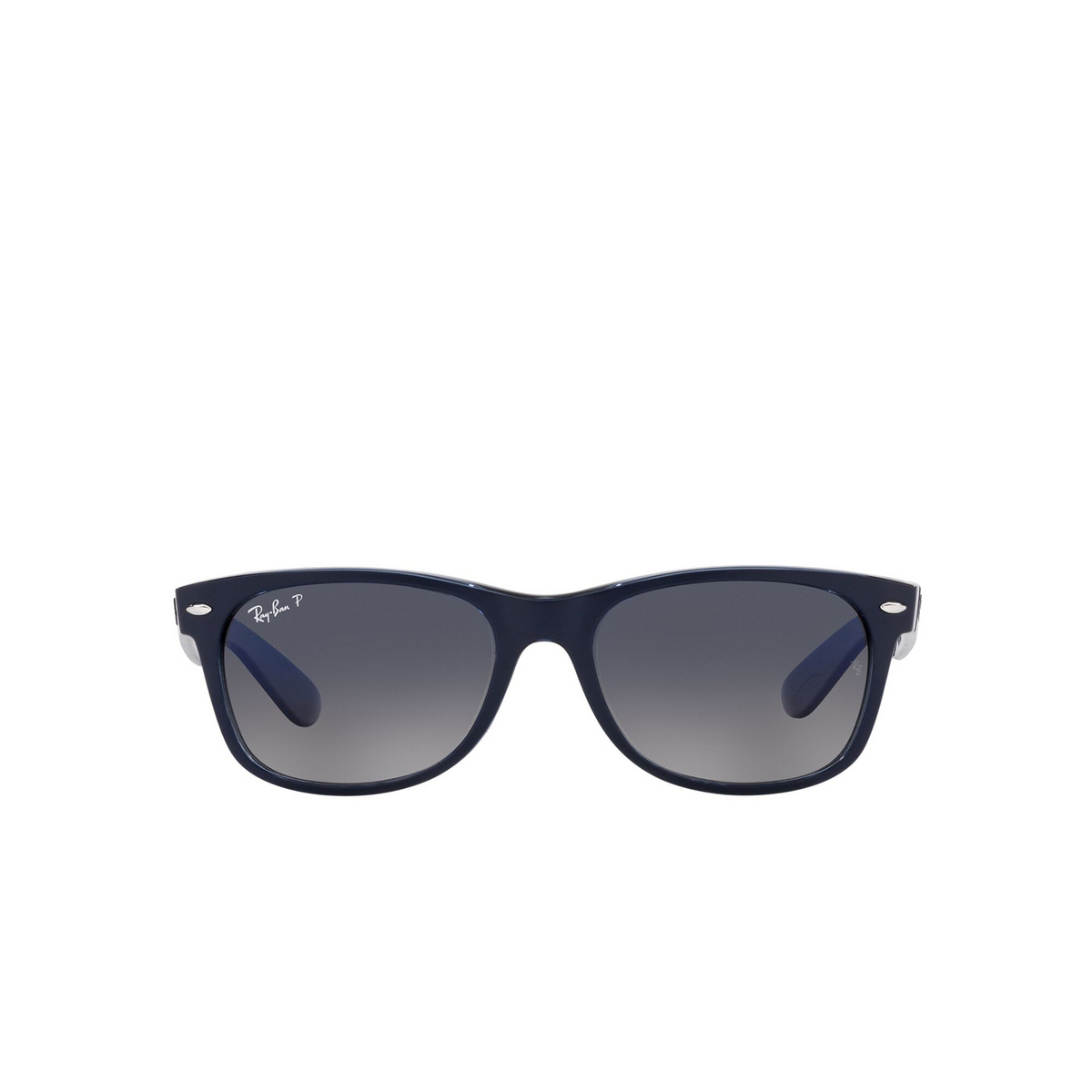 Ray-Ban NEW WAYFARER Sunglasses 660778 Matte Blue On Transparent Blue - front view