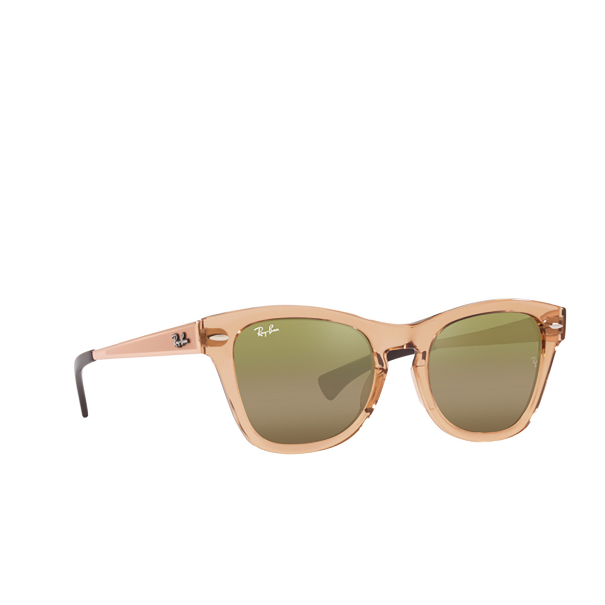 Ray-Ban RB0707SM Sunglasses 6449G7 Transparent Brown - three-quarters view