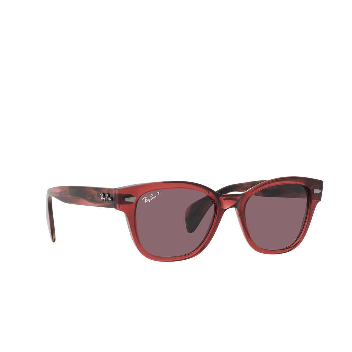 Ray-Ban RB0880S Sunglasses 6639AF Transparent Pink - three-quarters view
