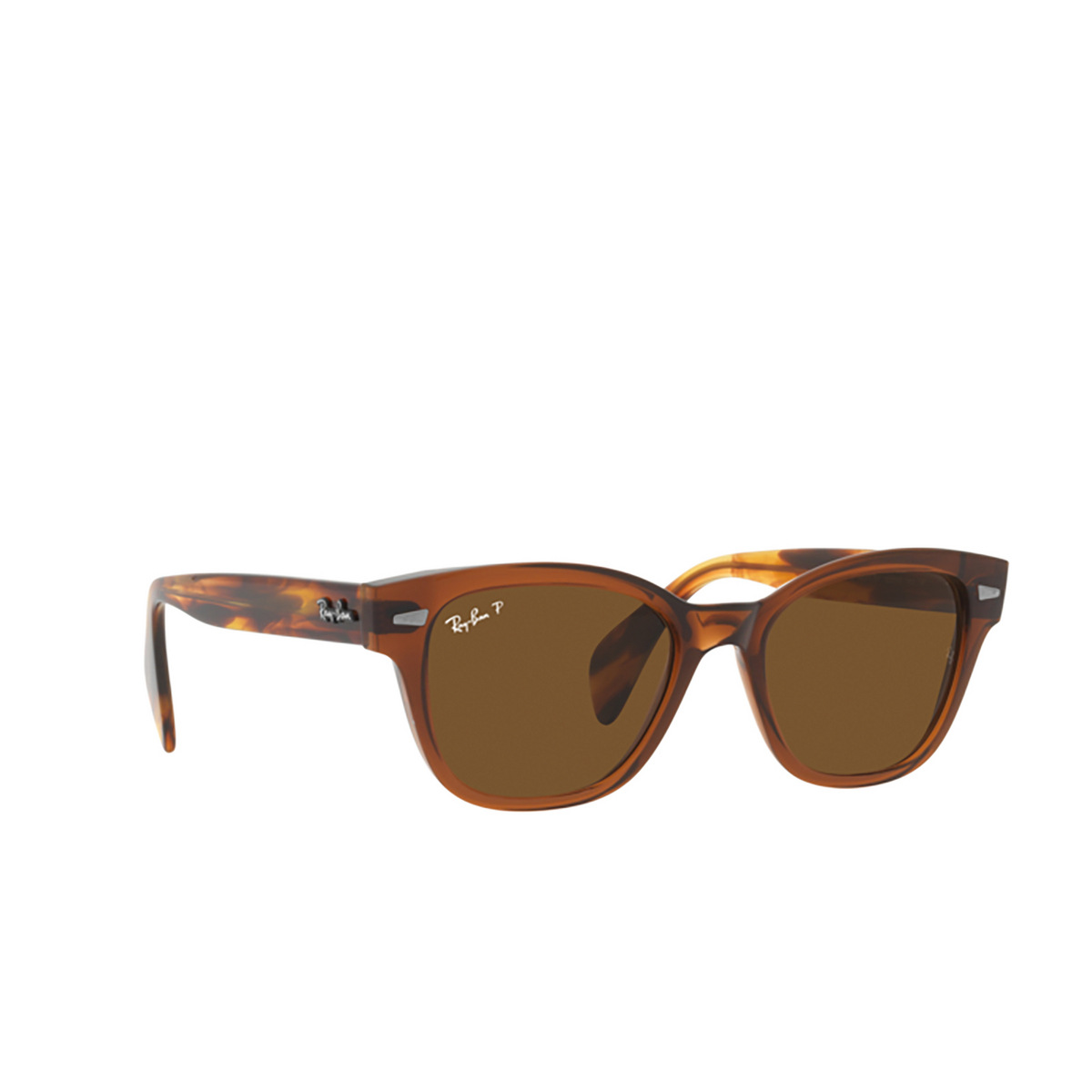 Ray-Ban RB0880S Sunglasses 664057 Transparent Brown - three-quarters view