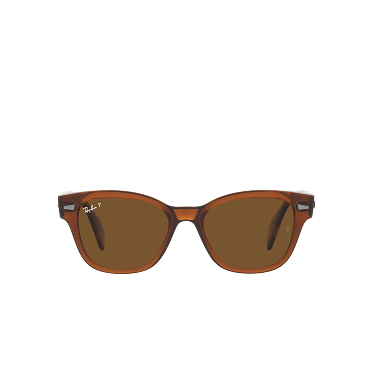 Ray-Ban RB0880S Sunglasses 664057 Transparent Brown - front view