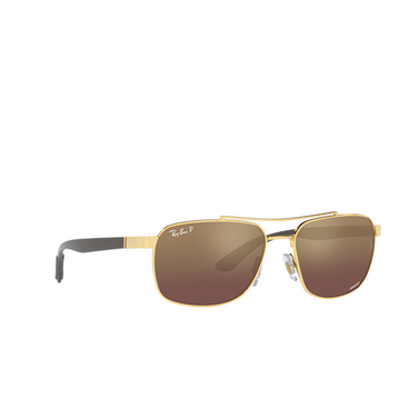 Occhiali da sole Ray-Ban RB3701 001/6B gold - tre quarti