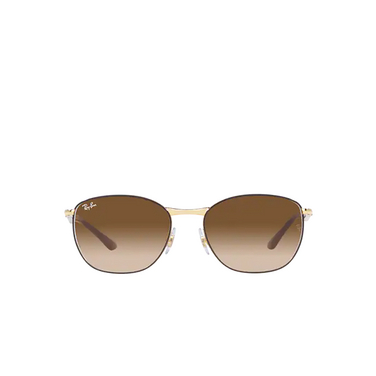 Ray-Ban RB3702 Sunglasses 900951 brown on gold - front view