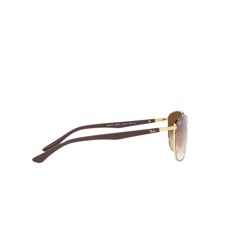 Occhiali da sole Ray-Ban RB3702 900951 brown on gold - 3/4