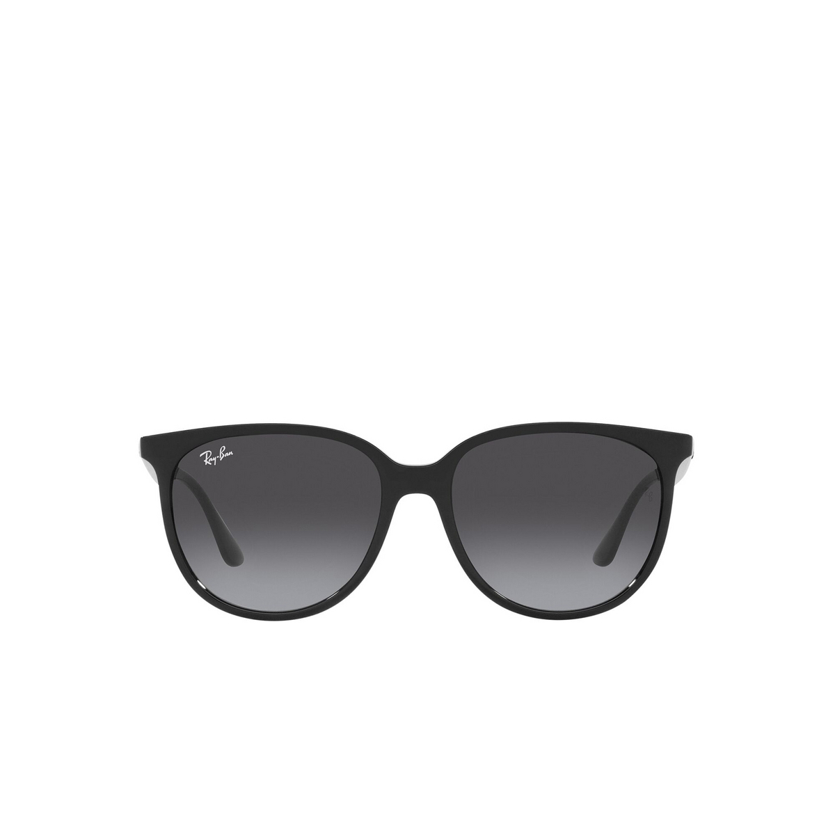 Ray-Ban® Square Sunglasses: RB4378 color Black 601/8G - front view.