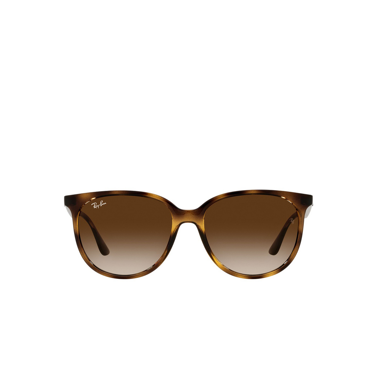 Ray-Ban® Square Sunglasses: RB4378 color Havana 710/13 - front view.