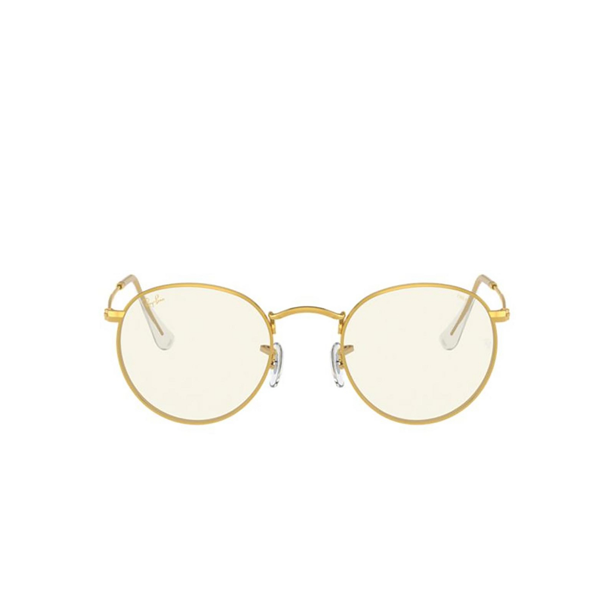 Ray-Ban ROUND METAL Sunglasses 9196BL LEGEND GOLD - front view