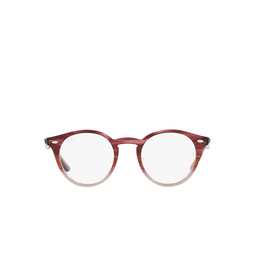 Ray-Ban® Round Eyeglasses: RX2180V color Gradient Bordeaux Havana 8145.