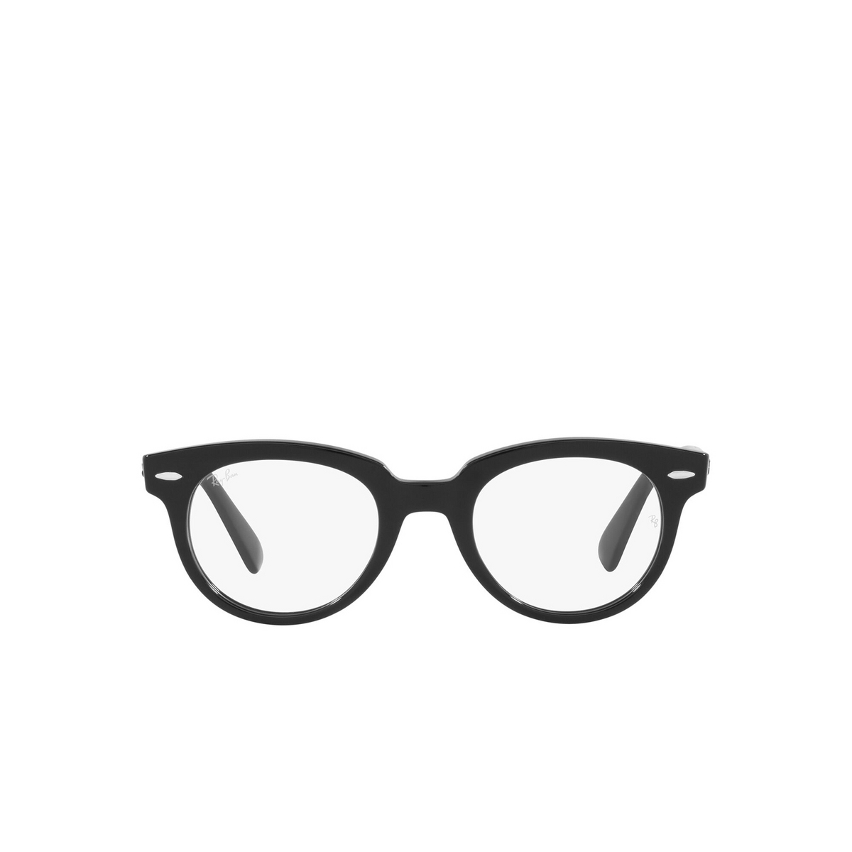 Ray-Ban® Round Eyeglasses: RX2199V color Black 2000 - front view.