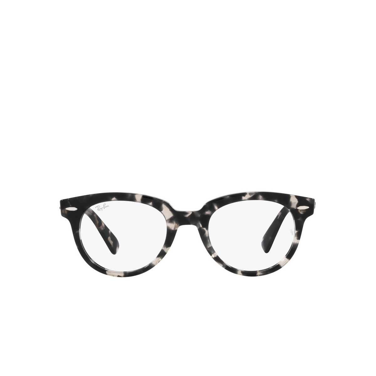 Ray-Ban® Round Eyeglasses: RX2199V color Grey Havana 8117 - front view.