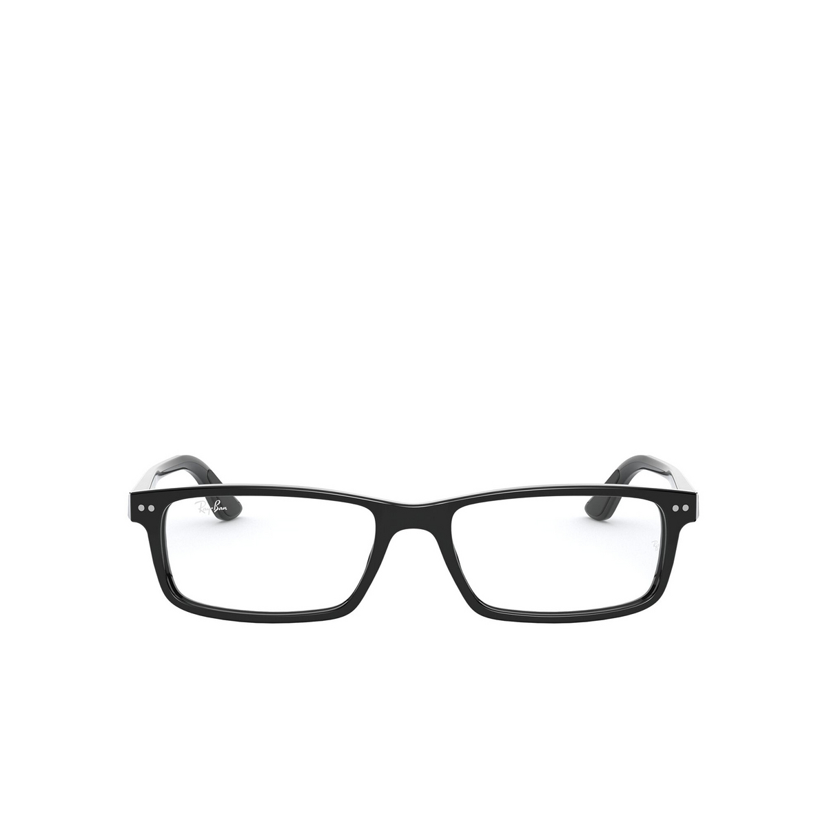 Ray-Ban® Rectangle Eyeglasses: RX5277 color Black 2000 - front view.