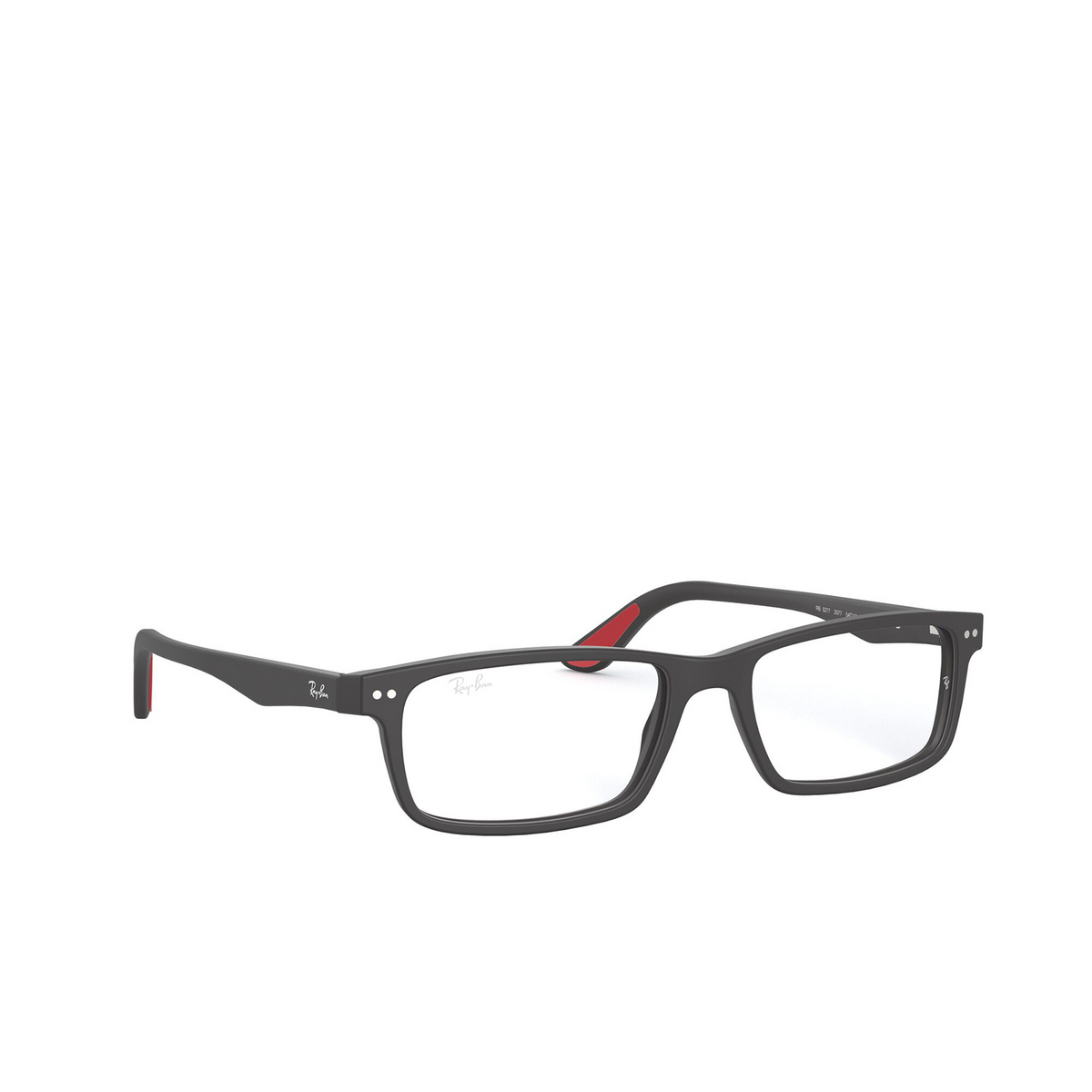 Ray-Ban® Rectangle Eyeglasses: RX5277 color Sand Black 2077 - three-quarters view.