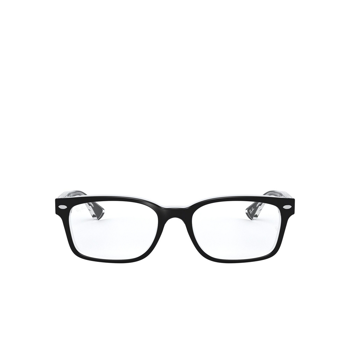 Ray-Ban® Square Eyeglasses: RX5286 color Black On Transparent 2034 - front view.
