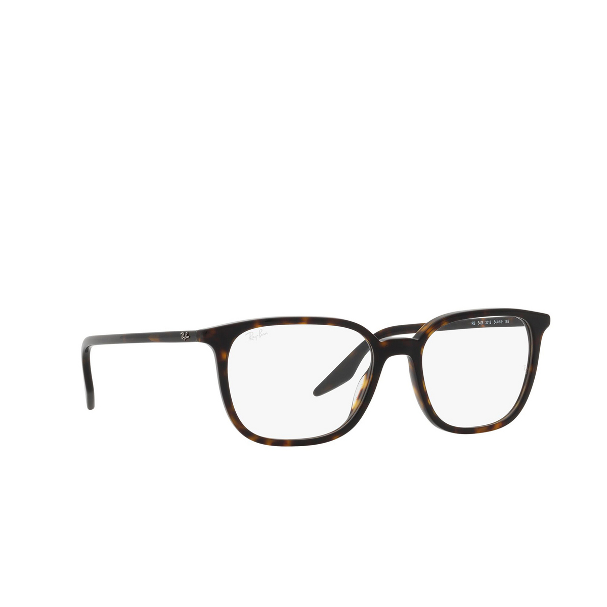 Ray-Ban® Square Eyeglasses: RX5406 color Havana 2012 - three-quarters view.