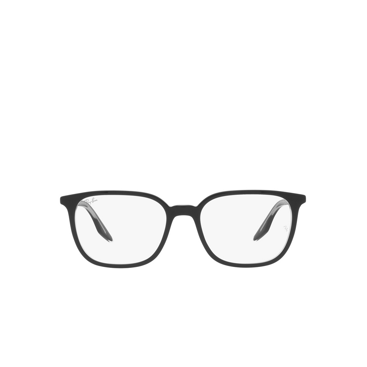 Ray-Ban RX5406 Eyeglasses 2034 Black On Transparent - front view