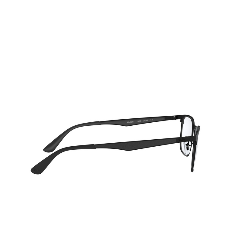 Ray-Ban RX6363 Eyeglasses 2904 matte black on black - 3/4