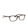 Ray-Ban RX7047 Eyeglasses 5451 matte transparent brown - product thumbnail 2/4