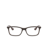 Gafas graduadas Ray-Ban RX7047 5451 matte transparent brown - Miniatura del producto 1/4