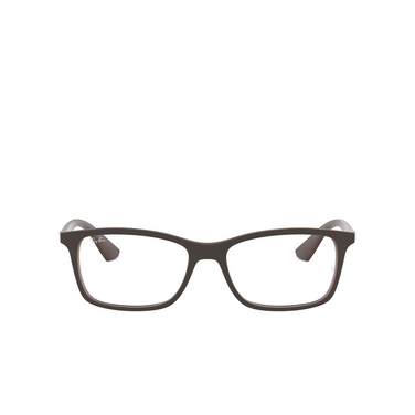 Ray-Ban RX7047 Eyeglasses 5451 matte transparent brown - front view