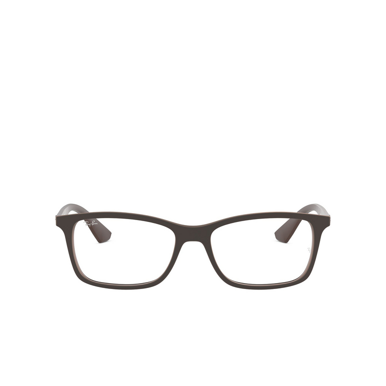 Ray-Ban RX7047 Korrektionsbrillen 5451 matte transparent brown - 1/4