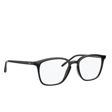 Ray-Ban RX7185 Korrektionsbrillen 2000 black - Dreiviertelansicht