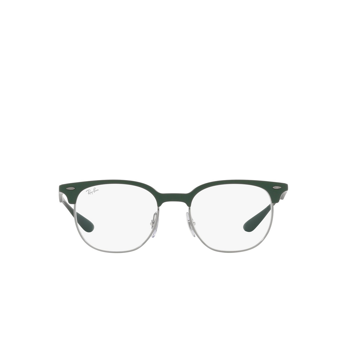 Ray-Ban® Square Eyeglasses: RX7186 color Sand Green 8062 - front view.