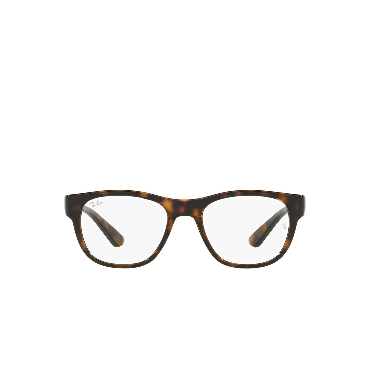 Ray-Ban® Square Eyeglasses: RX7191 color Havana 2012 - front view.