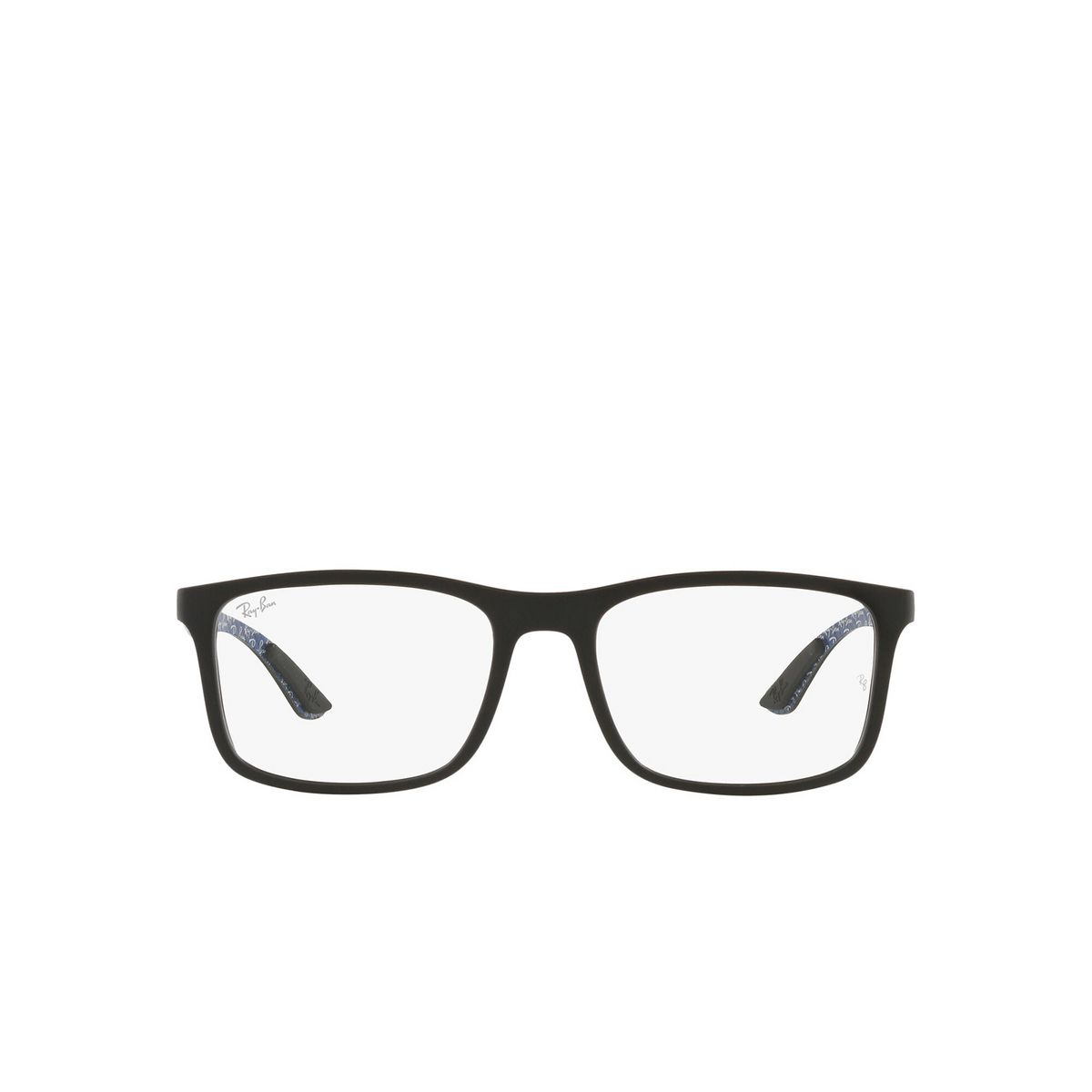 Ray-Ban® Rectangle Eyeglasses: RX8908 color Matte Black 5196 - front view.