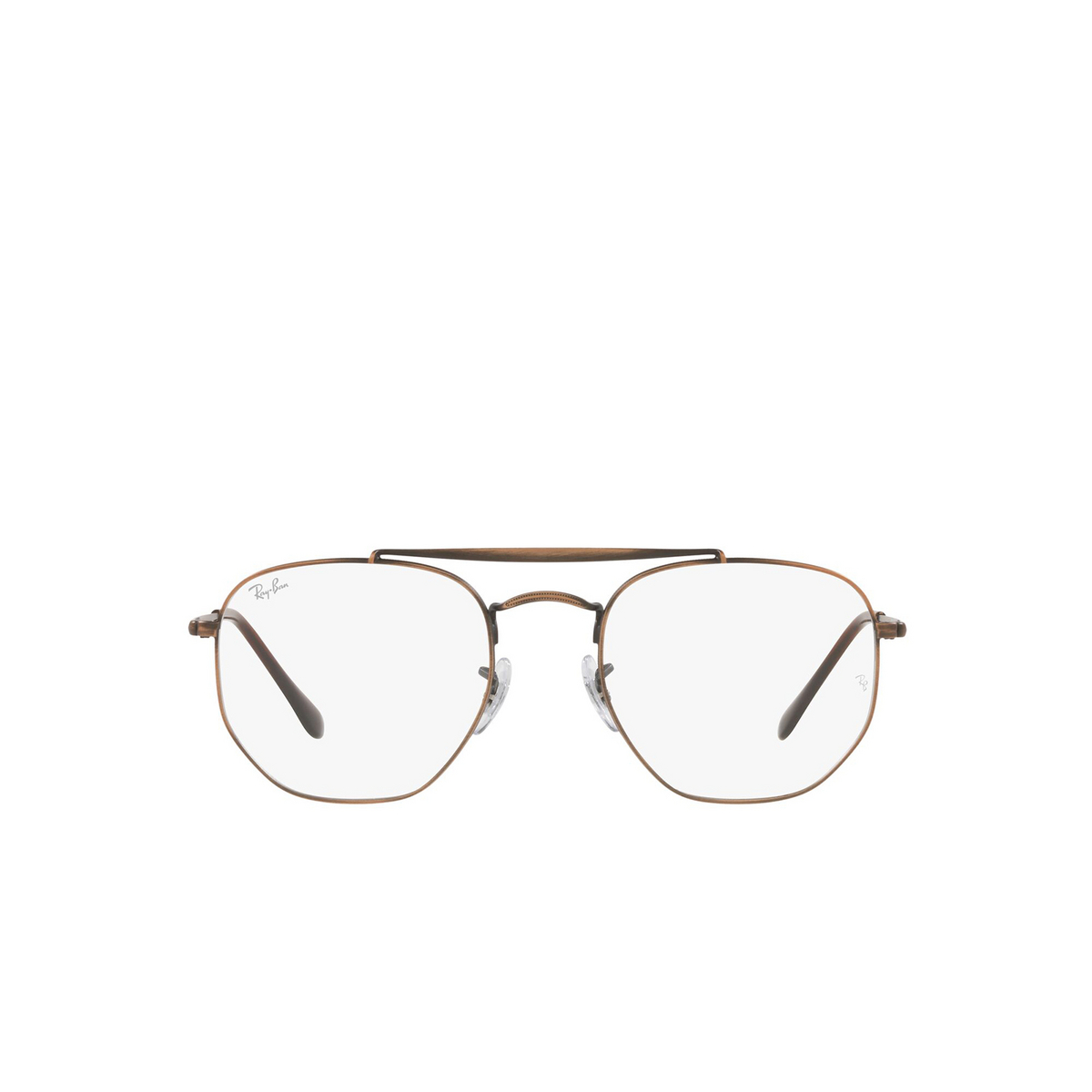 Ray-Ban® Irregular Eyeglasses: The Marshal RX3648V color Antique Copper 3120 - front view.