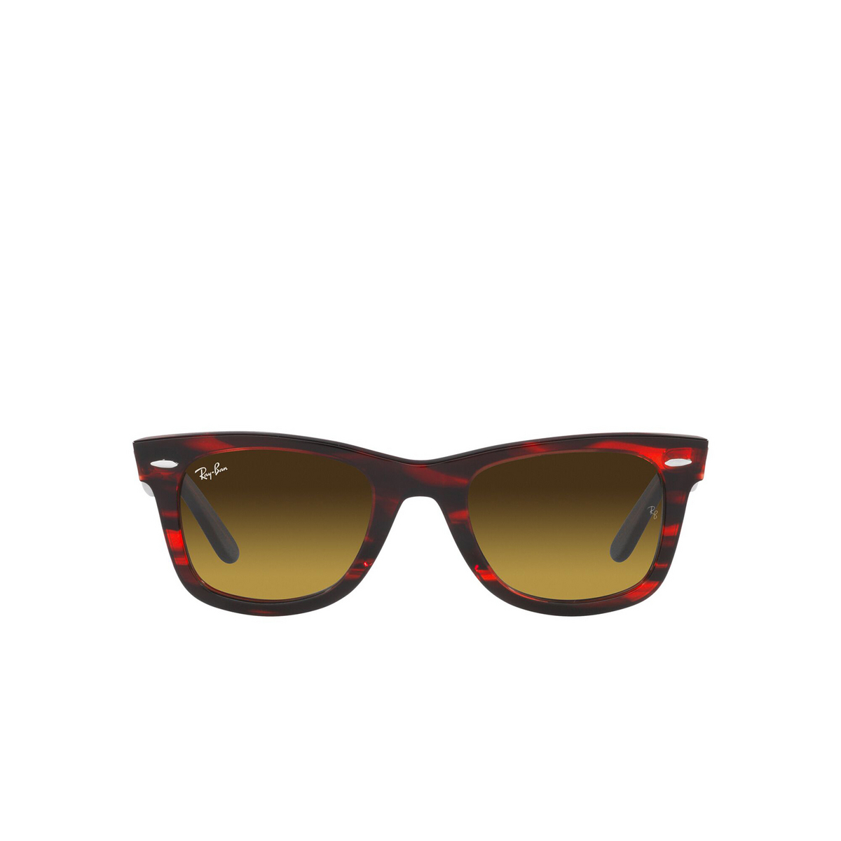 Ray-Ban WAYFARER Sunglasses 136285 Striped Red - front view